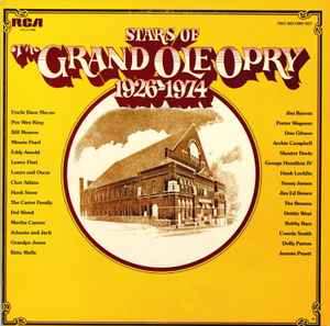 

LP Record VARIOUS Stars Of The Grand Ole Opry 192619 CPL20466 RCA Victor US CountryFolk Used