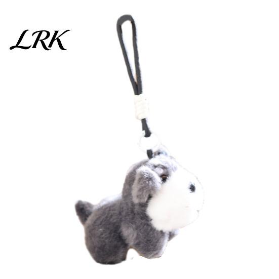 Stylish Bag Accessory Cute Dog Plush Keychain, Small Stuffed Animal Pendant for Backpack Mini Keychain Purse, Soft Puppy Key Ring Charm, Gift Lovers