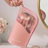 Portable Clear Lightweight Makeup Brush Toiletry Organizer Zippered Travel Cosmetic Organizer  Bag Makeup Brush Storage