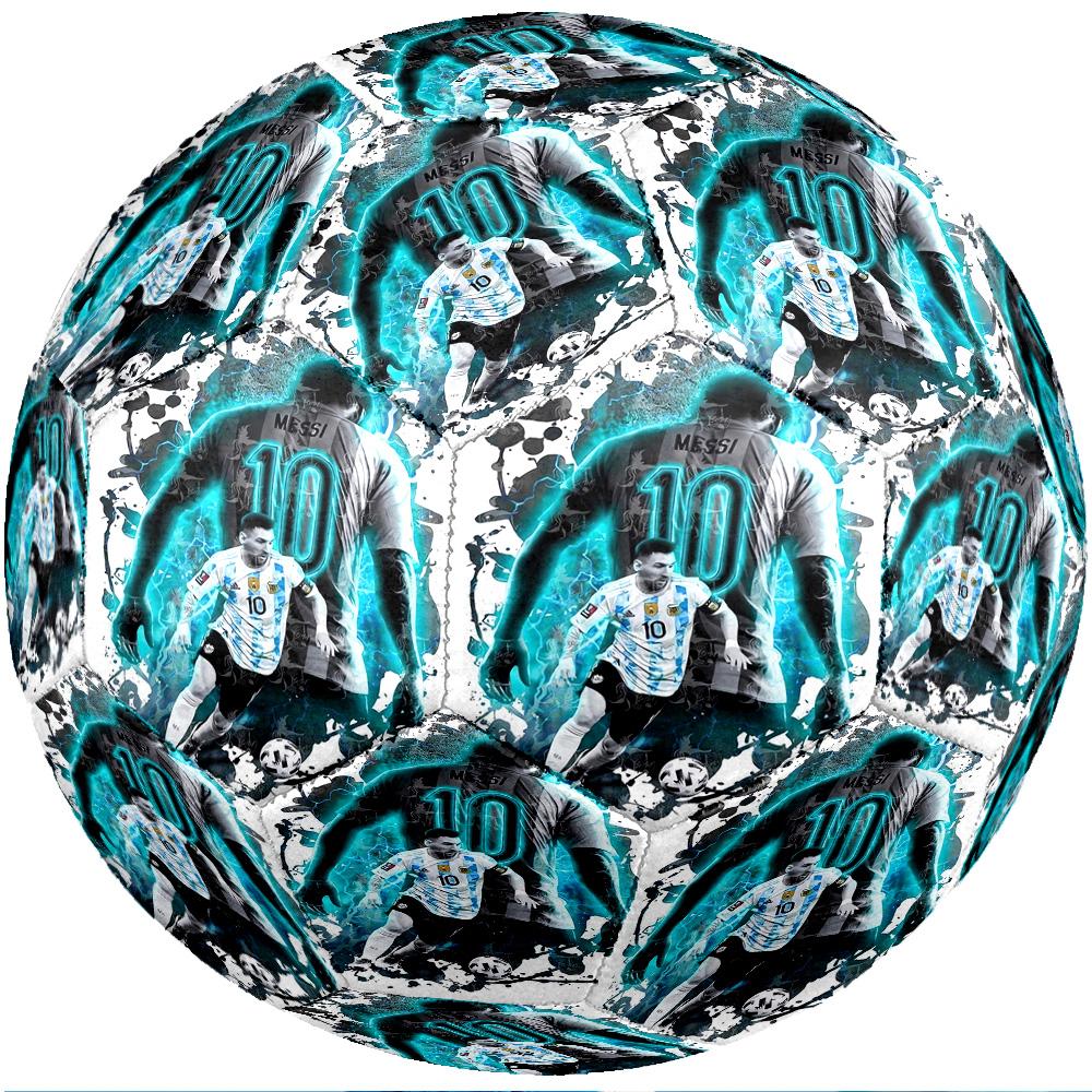 Lionel Messi Theme soccer ball Size 5 Soccer Ball Soft Touch Professional Training Football for Outdoor Sports