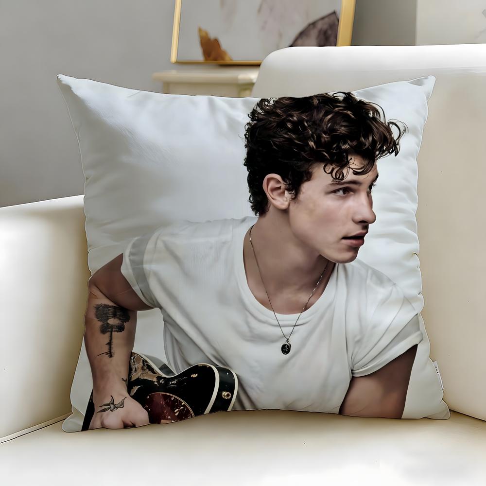 popular singer Shawn Mendes Cushion Cover Soft & Easy-Wash Pillow Case – Versatile for Couch, Bed, Travel and Office