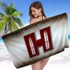 H-Hornady Logo Fashion Beach Towel Colorful Bath Towels For Girl Microfiber Quick Dry Custom Sand Free Beach Yoga Spa Gym Pool