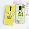 JZ2 Kerokero Keroppi Transparent Case for Samsung A04 A14 A23 M33 M53 Realme 10 9 C35 C55 VIVO Y02 X80 Infinix Hot 30 Note 11 Tecno Spark 8P Pro