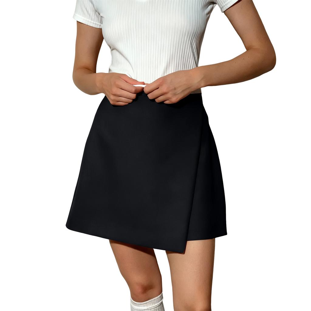 Damen Neuer Hoher, Taillierter Schlankmachender Unregelmäßiger, Enthüllender Anzug Bodycon Rock