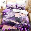 New Murasaki Shion Bedding Set 3D Printed Suitable For Bedroom Duvet Cover Set With Pillowcases Kids Home Textile