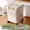 ZISIZ Sealed Rice & Grain Storage Container with Wheels