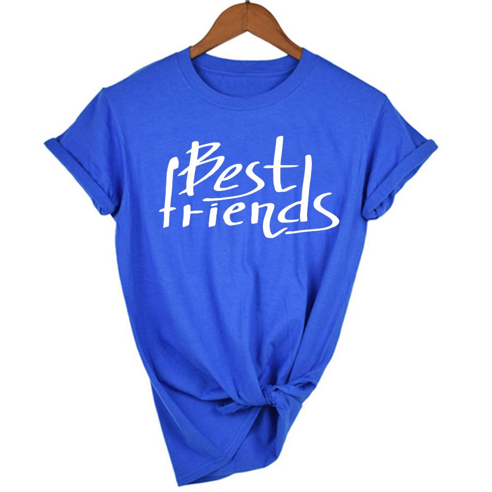 Best Friends T Shirt Women T Shirts Women Vintage Tshirts Women O Neck Short
