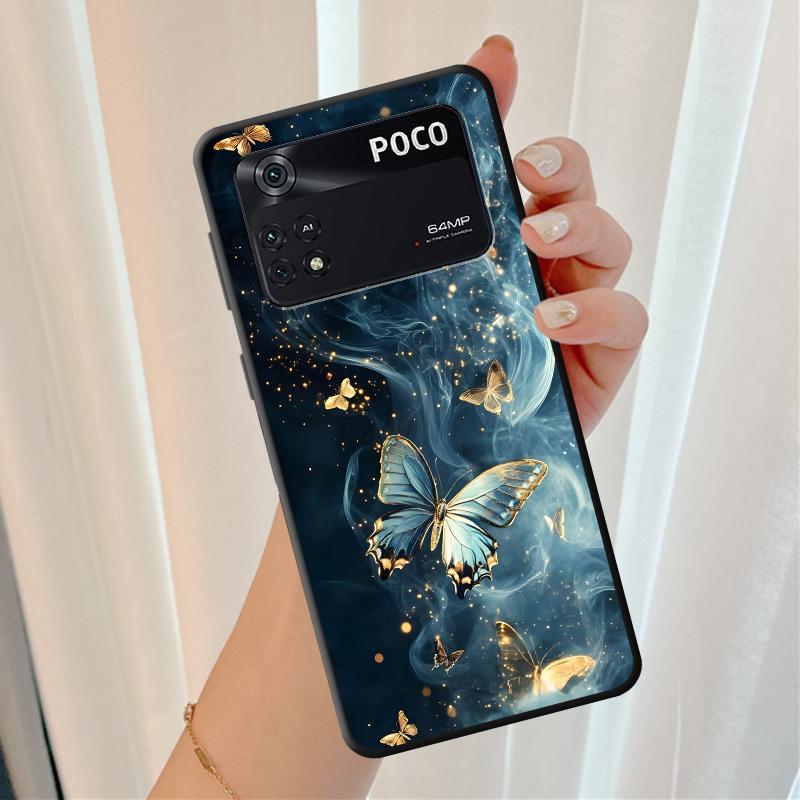 Kreative Cartoon Schmetterling Handyhülle Case für Xiaomi Poco F8 M3 M4 M7 Pro C75 F1 M5 C61 C50 C71 X3 X4 X5 X7 Pro F3