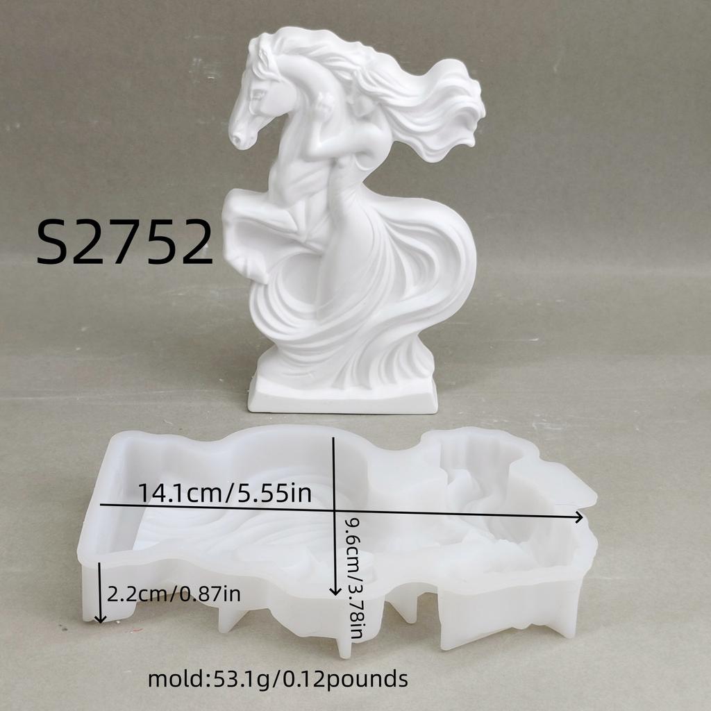 Candle Mold Food-Grade Horse Head Mold Soap Mold 3d For Home Decor Gifts Horse Lovers