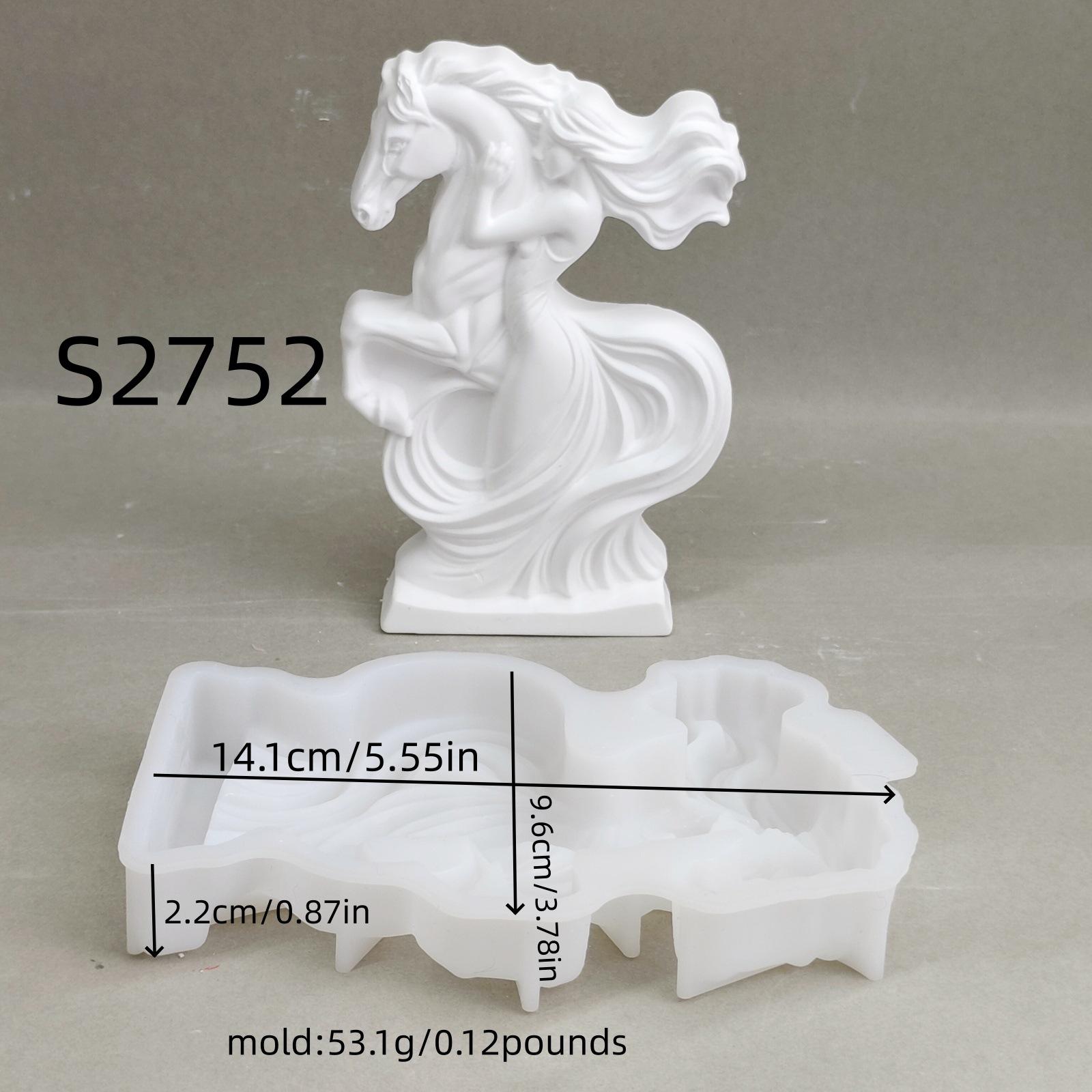 Форма для свечей Пищевая форма Голова лошади Форма для мыла 3D Для домашнего декора Подарки Любителям лошадей