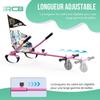 RCB Hoverkart Accessoire Pour Gyropode Auto-Équilibrage - Siège Karting Ajustable (20kg Min-100kg Max) - Rose