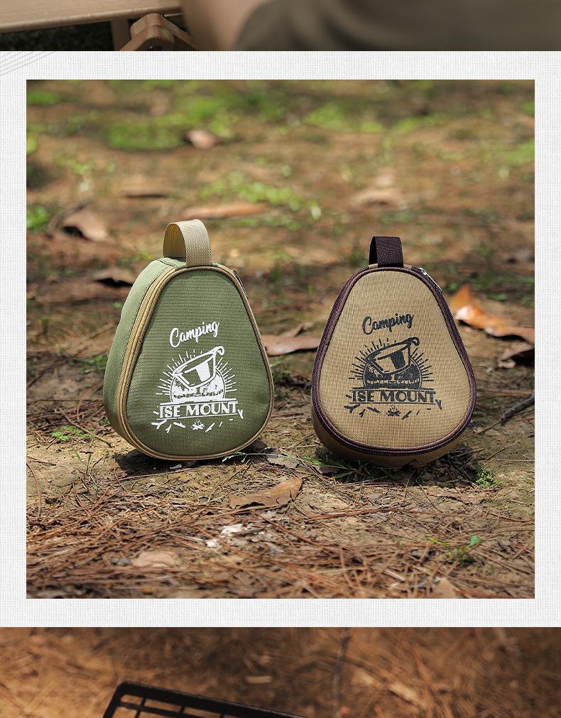 Förvaringsväska för utomhus Sierra-koppar med stor kapacitet - Oxford-tyg camping skål- och bestickväska