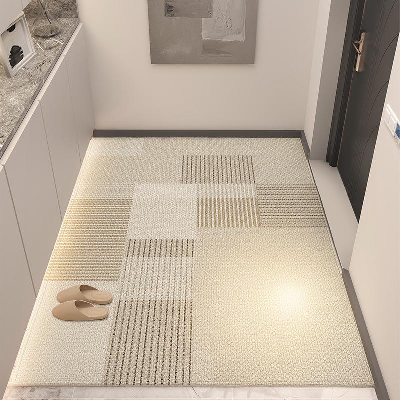 Home Doorway Rug Mat with Trim-to-Fit Design, Stain-Resistant & Anti-Slip - Practical Entryway Floor Carpet for Family Use