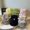 Schoolbag1011 new Korean niche lightweight nylon canvas backpack casual fashion drawstring travel large capacity backpack