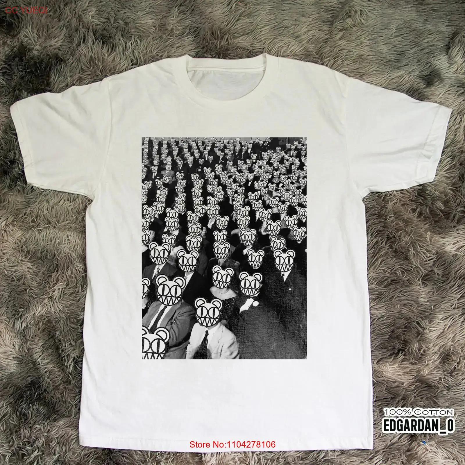 

Funny Rare Radiohead Band 90s White T shirt S 5XL vintage Washed graphic Breathable homme designer clothes Soft Stylish S разноцветный