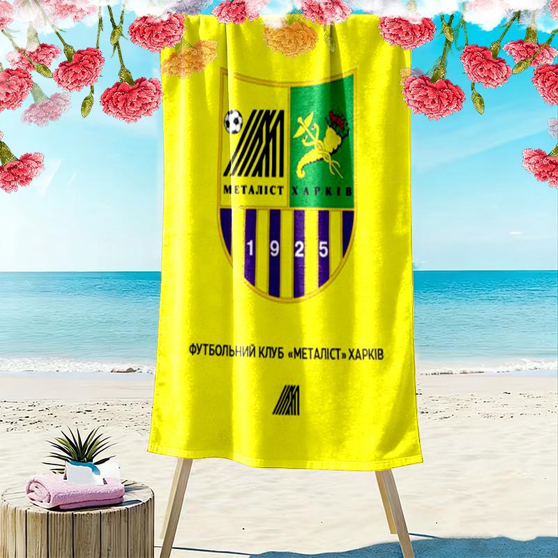Asciugamano da Spiaggia Stampa Metalist Kharkiv, Asciugamano Grande Morbido Asciugatura Rapida per Spiaggia Campeggio Nuoto