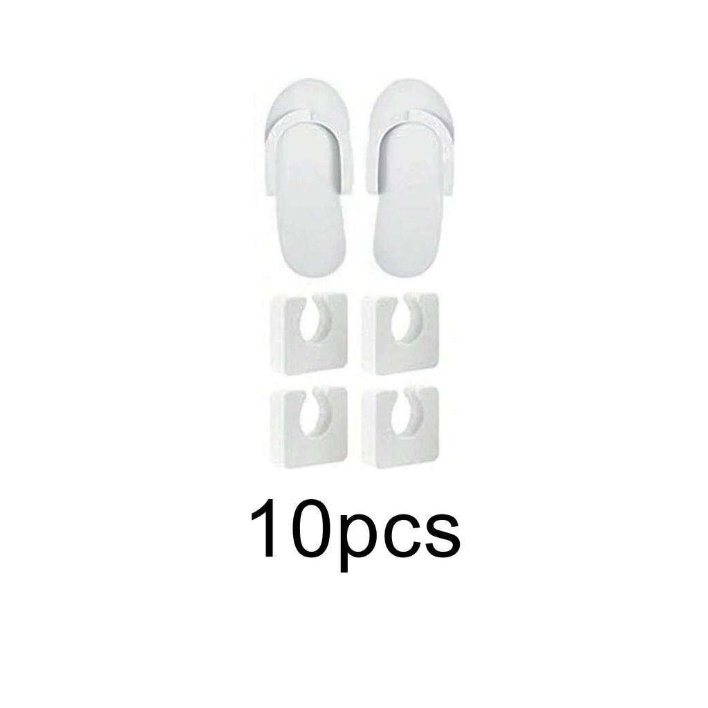 10Pairs Disposable Pedicure Slippers and Toe Separators Kit 10 Toe Separators for Women Nail Hotel Salon Spa Party
