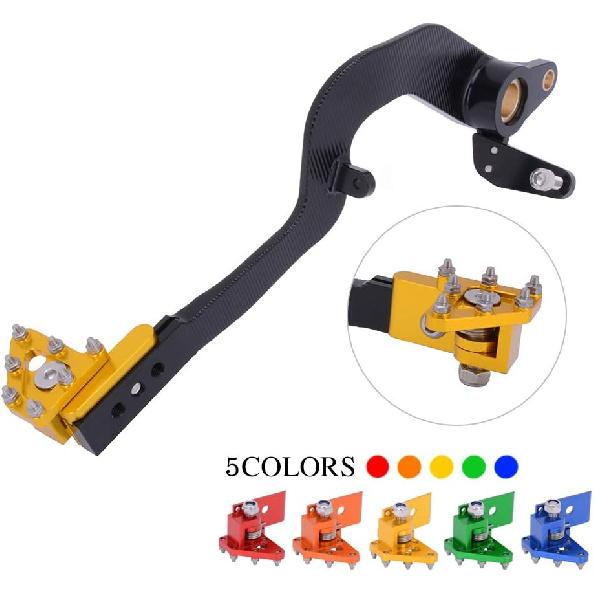 AnXin Motorcycle Rear Brake Pedal Foot Lever for DRZ400 00-04,DRZ400S 00-23,DRZ400E 00-07,DRZ400SM 05-23 Gold