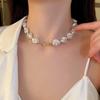 Retro Exaggerated Pearl Choker Necklace - Celebrity Style Women’s Neck Accessory