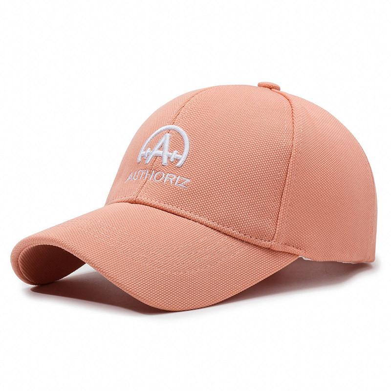 

Letter Authoriz Embroidery Baseball Cap Outdoor Breathable Sun Protection Hat Pink