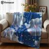 Stardust Among Clouds Lightweight Microfiber Soft Christmas Fleece Blanket Warm Cozy Throw for Bed Sofa Office Travel All Season