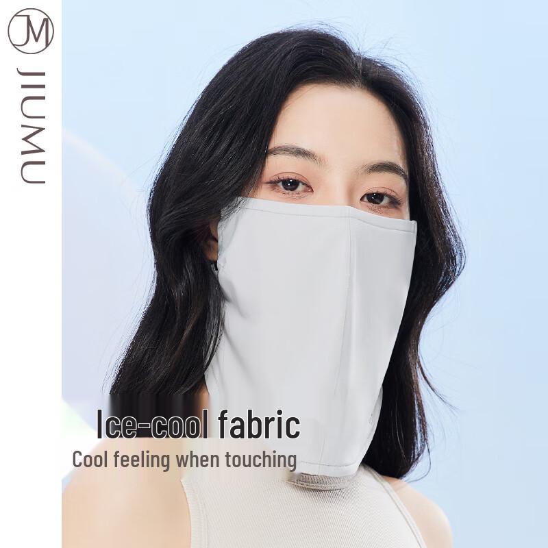 JIUMU Women's Ice Silk UV Protection Face Mask