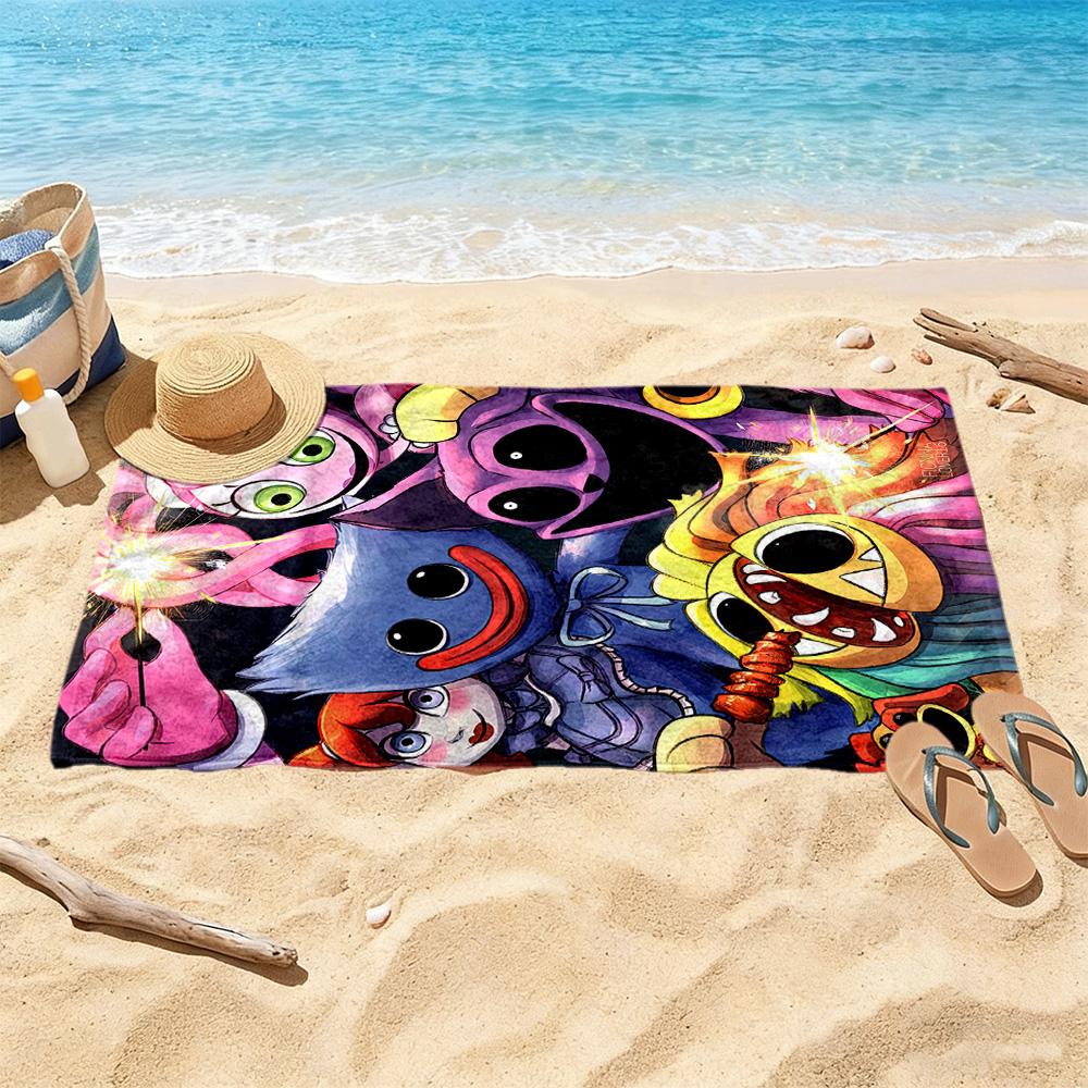 Digital Circus Beach Towel Soft Durable Quickdry Comfortable Lightweight Perfect For Traveling Yoga Camping And Swimming