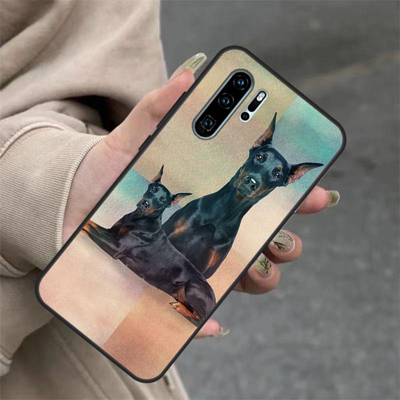 Doberman Dog Case For Huawei P40 Lite P20 P30 Nova 11 Pro 9 10 SE 3i 7i 11i 5T Y60 Y61 Y70 Y90 Y91 Cover