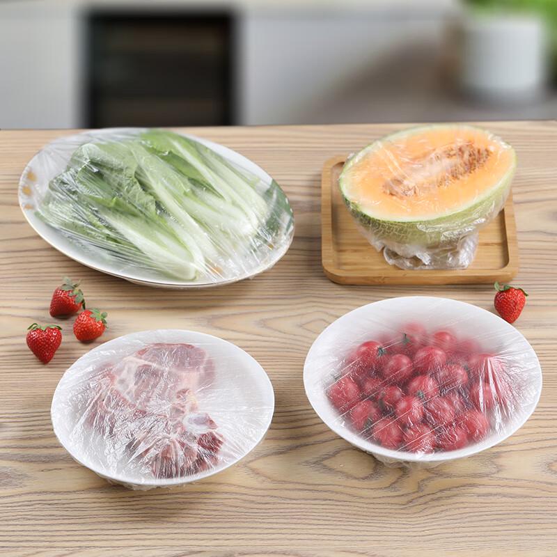 Disposable Elastic Food-Grade PE Covers, 200 Count