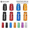 Bicycle French Air Nozzle Cap, Road Mountain Bike Beautiful Mouth Air Nozzle Cap, Tire Valve Cap Aluminum Alloy Dust Cover