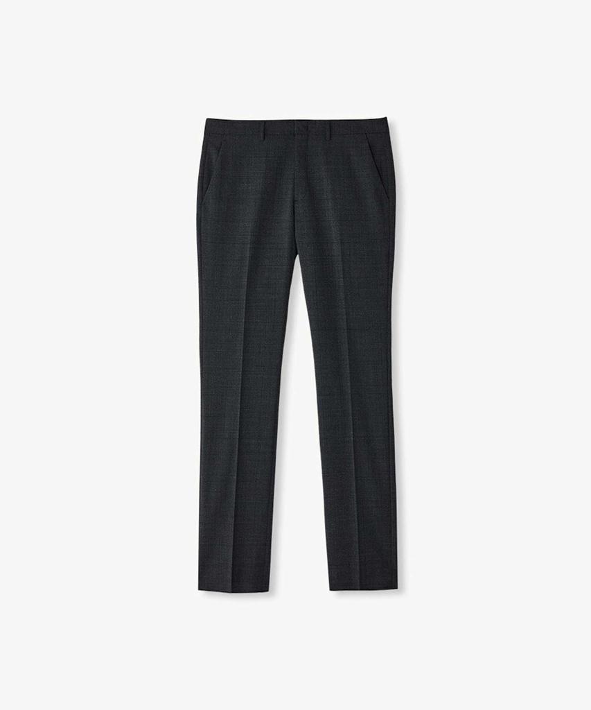 STCO 50% Extra Fine Wool Shadow Check Formal Pants Charcoal Grey (Classic Fit)_Sslva64Ccc