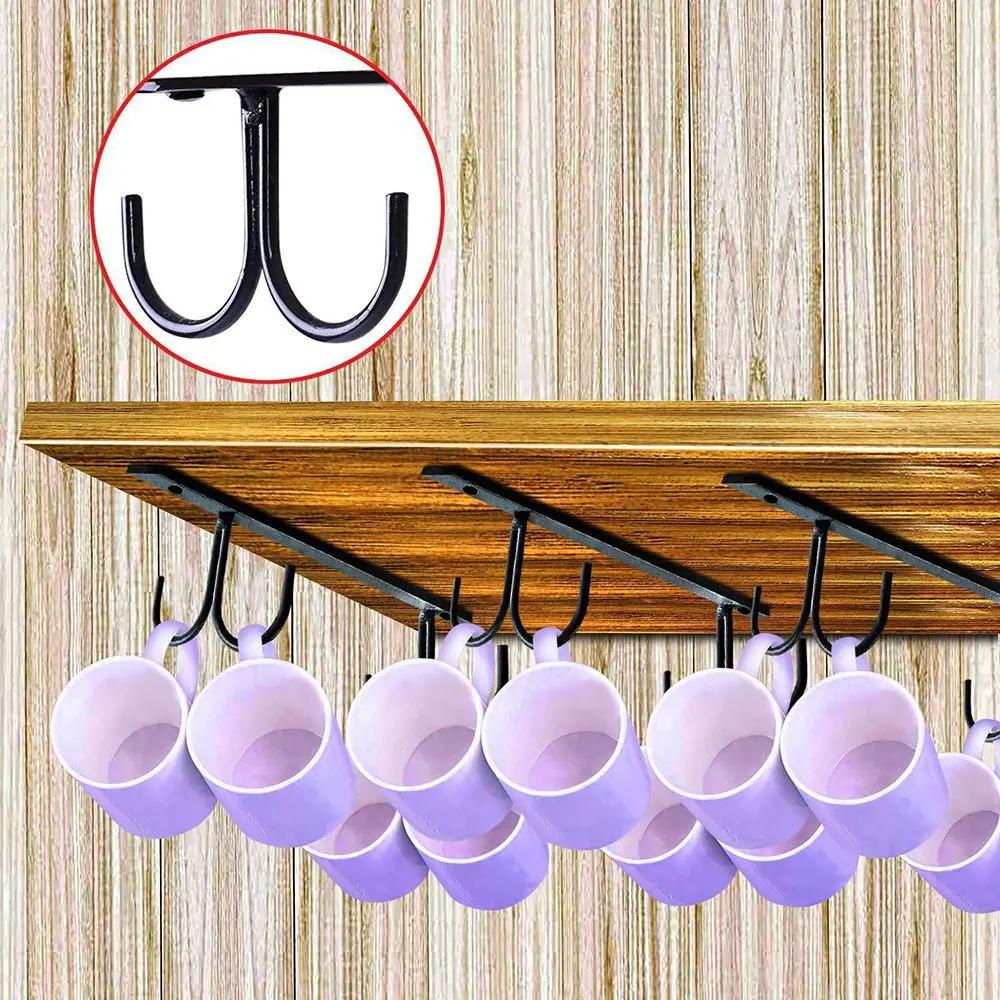 Home Drying Organizer Drainer Drying Rack Cabinet Hook Coffee Cup Holder Cup Rack Metal Storage Rack Holder Mug Holder