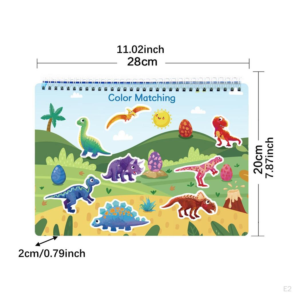 Dinosaur Busy Book Sensory Baby Preschool Toy Parent Child Interactive Educational Learning