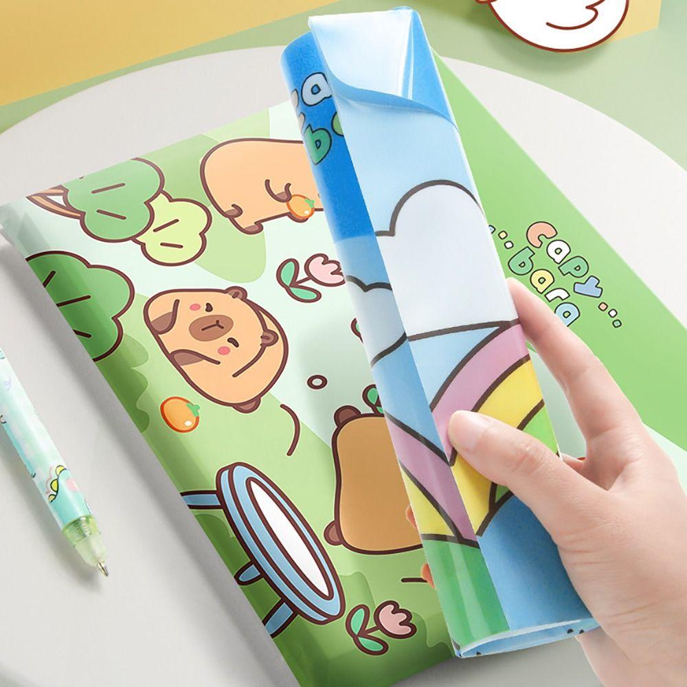 5PCS/Set Large Capacity File Bag Snap-fastener Document Bag Portable A4 File Folder  School Office