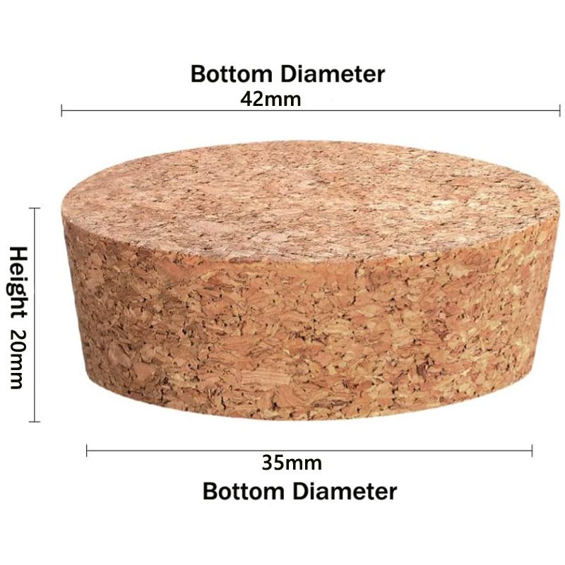 5-10 Stück Korkstopfen Flaschen Korkstopfen Holz Konische Korkstopfen Geeignet für Flaschen Bastelarbeiten und Weinflaschen 7