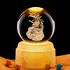 Dragon Ball Goku 3D Carved Bluetooth Crystal Night Light – Luminous Ornament Gift