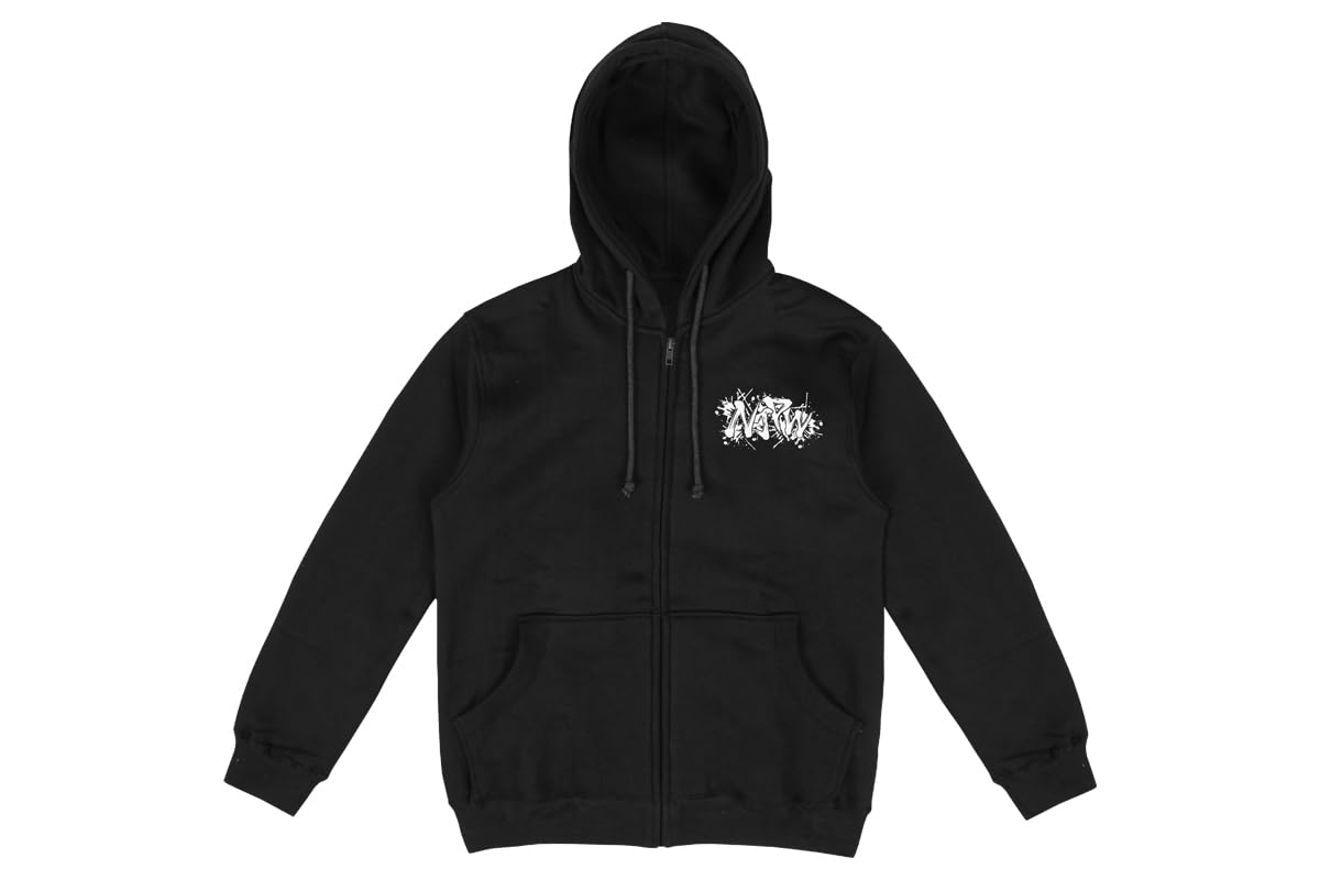 

New Japan Pro-Wrestling Lion Mark Zip-Up Hoodie 2025 Black x White M 6871104315