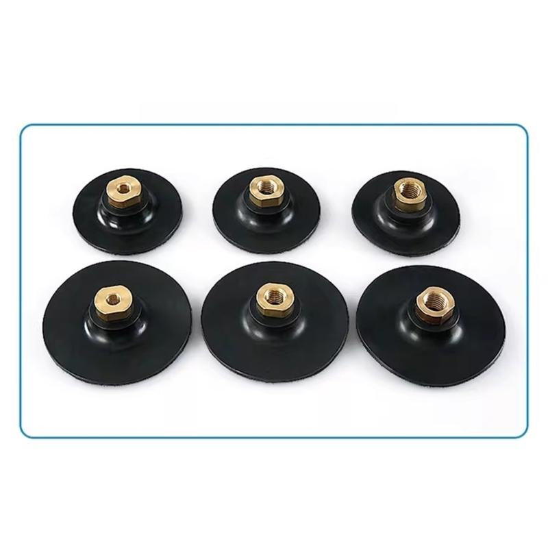 3Inch/4Inch Soft Rubber Backing Pad Polishing Grinding Disc Holder For Angle Grinder Grinding Machine