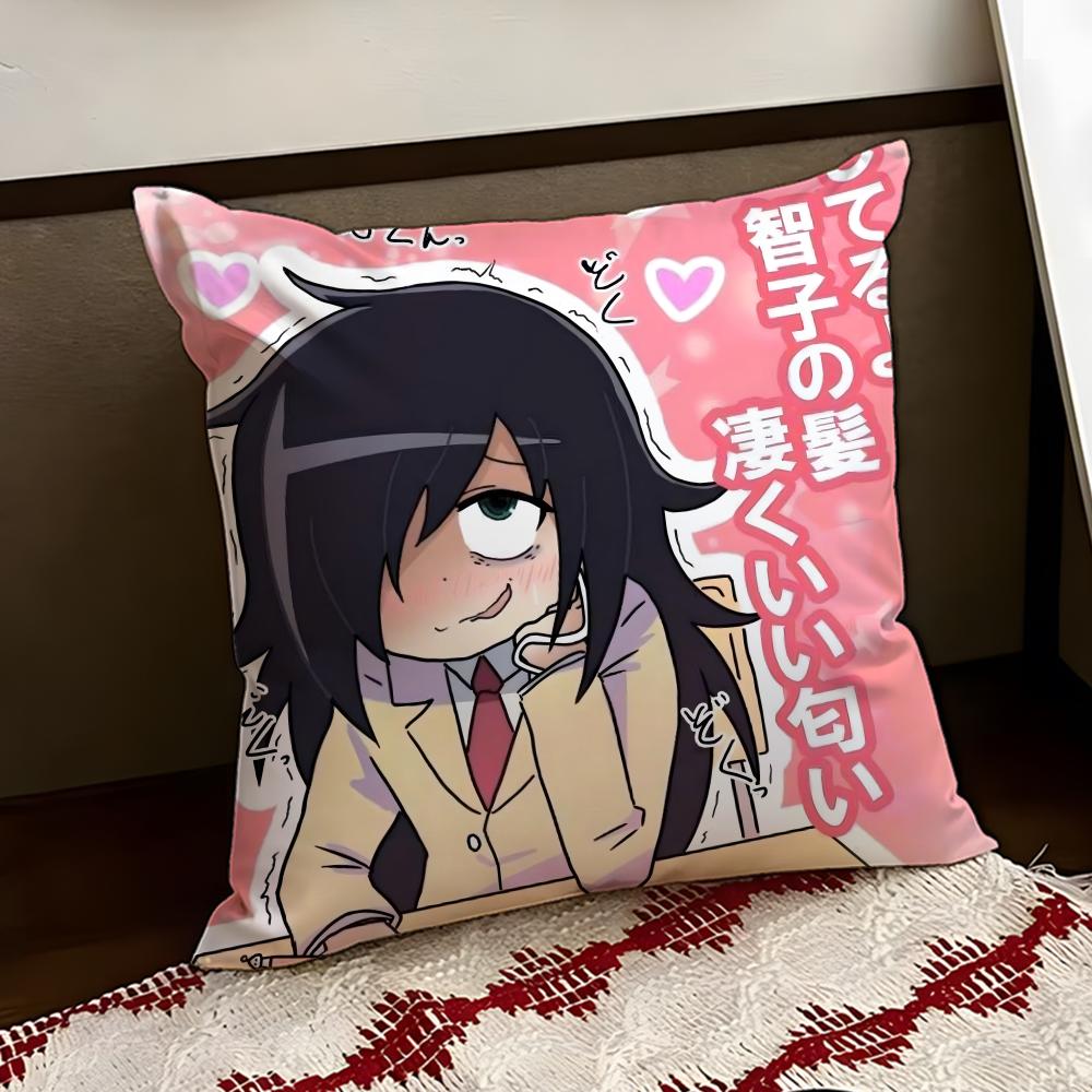 KKuroki TTomoko Cushion Cover Reversible Soft Durable Pillow Cover Home Car MultiScene Use for Daily Comfort