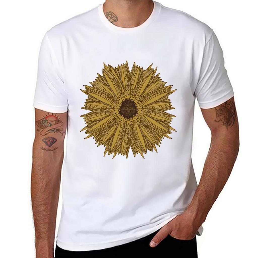 Yellow Abstract Geometric Design Grouping Part 2 Tshirt Fashion Casual Short Sleeve Tshirt