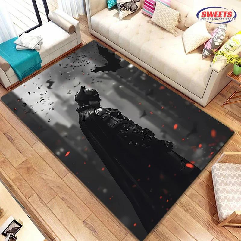 Nový koberec do DC Batman oblasti, volba do obývacího pokoje, ložnice, k pohovce, do kancelářské zóny, dětského pokoje, protiskluzová, pratelná v pračce podložka, dárek