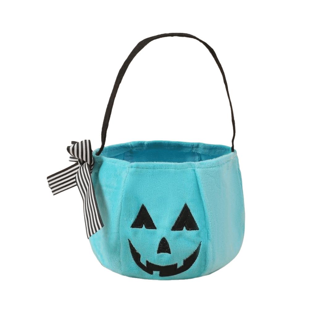 Portable Halloween Pumpkin Bucket Lace Bow Bow Candy Bag Cute Trick Or Treat Bags  Cosplay Dress-up