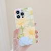 Oil painting flowers For Apple 15pm mobile phone case For in For iPhone13 mobile phone protective case 14promax film case
