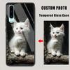 Custom Tempered Glass Case For Huawei Pura 80 P70 P60 P50 P40 P30 Pro Lite Mate 60 50 40 Nova12 11 Personalize Picture DIY Cover