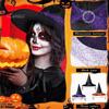 Eye-catching Halloween Witch Hat Soft Comfortable Adult Children's Headwear for Dress Up Decoration Props