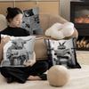 Funny Toilet Animals Pillow Covers Cartoon Sofa Decorative Home Double-sided Printing Short Plush Cute Cushion Cover