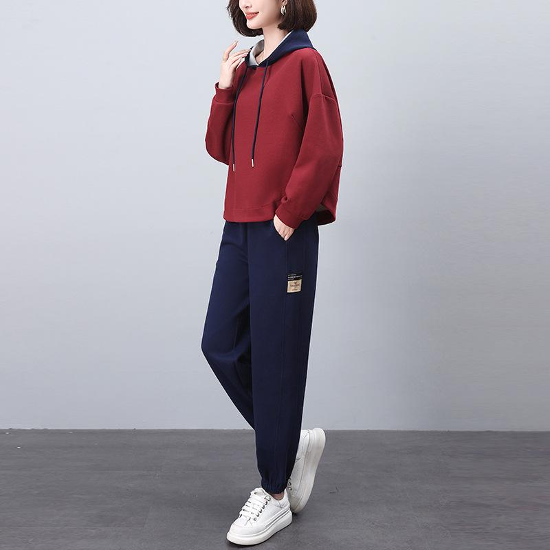 

Спортивный костюм Ранняя осень 2024: Омолаживающий, Слимминг Комплект из двух частей M (Recommend below 100 jin)