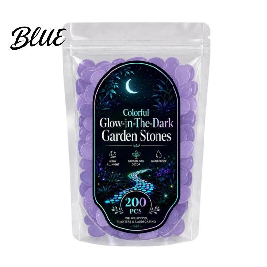 Fade Resistant Glow Rocks 1.5cm Luminous Stones in The Dark Garden Pebbles Outdoor Glowing Rocks Stones Decorative Pebbles for Pathway Patio