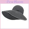 Foldable Sunshade Fisherman Hat With Wide Brim And Striped Pattern For Summer Outdoor Activities