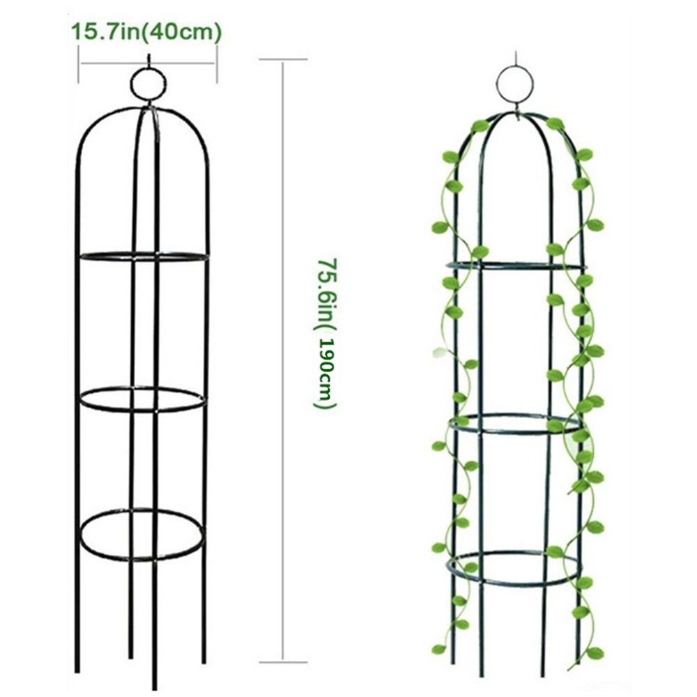 Adjustable Height Garden Trellis Stable Construction DIY Plant Support Frame Round Accessories Flowers Stand Home Decoration